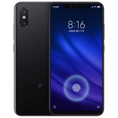 小米8屏幕指紋版 6GB+128GB 黑色 全網(wǎng)通4G 雙卡雙待 全面屏拍照智能游戲手機